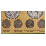 20th Century Coin Lot - Nickel, Penny