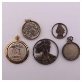 US Coin w/ Jewelry Attachment Lot