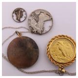 US Coin w/ Jewelry Attachment Lot
