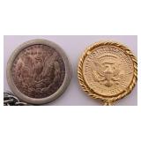 US Coin w/ Attachments Lot - Morgan Silver Dollar