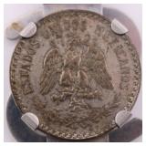 Mexico Silver Coin .720ozt w/ Base Metal Money Clip