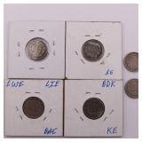 US 3 Cent Nickel Lot of 6