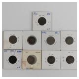 US Shield Nickel Lot of 9