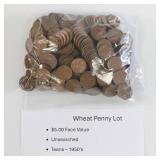 Wheat Penny Lot - $5 Face Value