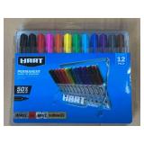 New Hart 12pk (construction) Permanent Markers Set ($19.94 Retail)
