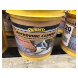 QUIKRETE Lot of 11 Buckets of-  20 lb. Anchoring Cement