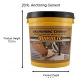 QUIKRETE Lot of 11 Buckets of-  20 lb. Anchoring Cement