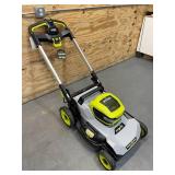 RYOBI 40V HP Brushless 21" Whisper Series Cordless Walk-Behind Multi-Blade Push Lawn Mower Model # RY401015US - Tool Only