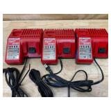 Lot of 3 - Milwaukee M12/M18 Charger Model # 48-59-1812