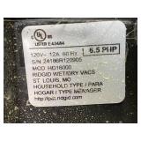 RIDGID 16 Gallon 6.5 Peak HP NXT Shop Vacuum Wet Dry Vac Model # HD16000