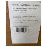 Zinus Twin Mattress 8" Memory Foam Green Tea Fresca 05052557.47