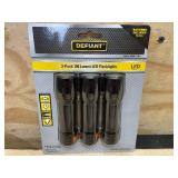 Defiant 3-Pack 100 Lumen LED Flashlights