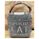 Deluxe Kitty Litter Scooper and "A spoiled cat lives here" Decoration