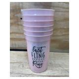 Lot of 6 - "Last Fling Before The Ring" Cups