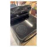 GE Black Electric Range with 4 Burners and Oven