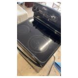 GE Black Electric Range with 4 Burners and Oven