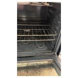GE Black Electric Range with 4 Burners and Oven