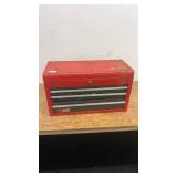 Red Tool Chest with Assorted Hand Tools