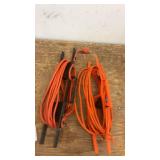 Pair of Heavy-Duty Extension Cords with Plugs