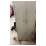 Used Metal Storage Cabinet with Shelves