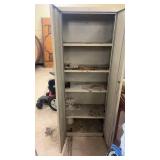 Used Metal Storage Cabinet with Shelves