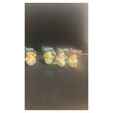 Set of 4 Cherished Teddies Snowman Ornaments