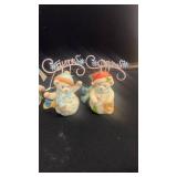 Set of 4 Cherished Teddies Snowman Ornaments