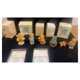 Set of 5 Cherished Teddies Figurines with Original Packaging