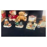 Set of 6 Cherished Teddies Collectible Figurines and Plush Bears