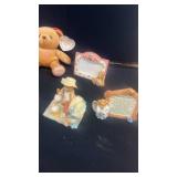 Set of 6 Cherished Teddies Collectible Figurines and Plush Bears