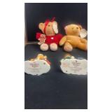 Set of 6 Cherished Teddies Collectible Figurines and Plush Bears