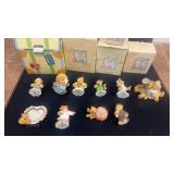 Collection of 10 Cherished Teddies Figurines with Original Packaging