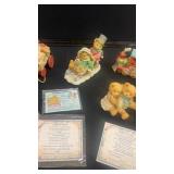 Collection of Cherished Teddies Figurines with Adoption Certificates