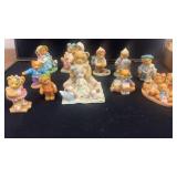 Collection of 9 Cherished Teddies Figurines