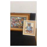 Pair of Framed Bear Art Prints by Sandra Boynton