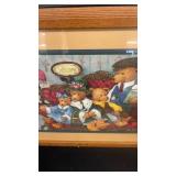 Pair of Framed Bear Art Prints by Sandra Boynton