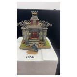 Hawthorne Village Haunted Manor with Skeleton Biker Figurine