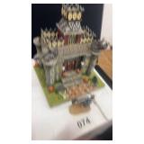 Hawthorne Village Haunted Manor with Skeleton Biker Figurine