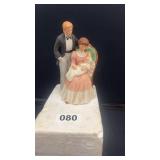 Porcelain Figurine of Family with Baby