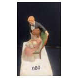 Porcelain Figurine of Family with Baby