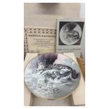 Collection of 10 Wildlife Limited Edition Collector Plates by Charles Frace