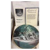 Collection of 10 Wildlife Limited Edition Collector Plates by Charles Frace