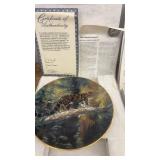 Collection of 10 Wildlife Limited Edition Collector Plates by Charles Frace