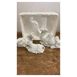 Complete Set of Porcelain Nativity Figurines