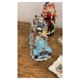 Collection of Christmas Ceramic Figurines and Decorations
