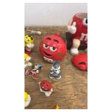 Lot of M&M and Looney Tunes Collectible Figurines and Decorations