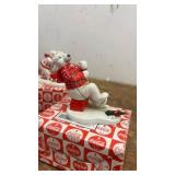 Collection of Coca-Cola Polar Bear Christmas Ornaments