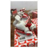 Collection of Coca-Cola Polar Bear Christmas Ornaments