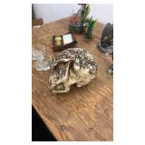 Collection of Dragon and Skull Themed Figurines and Decor