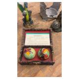 Collection of Dragon and Skull Themed Figurines and Decor